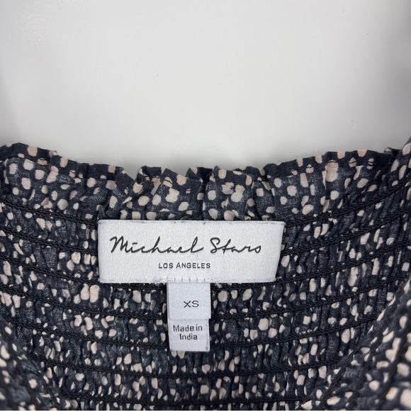 Michael Stars Alejandra Smocked Maxi Dress Sleeveless Pockets Women's Size XS - Picture 9 of 10